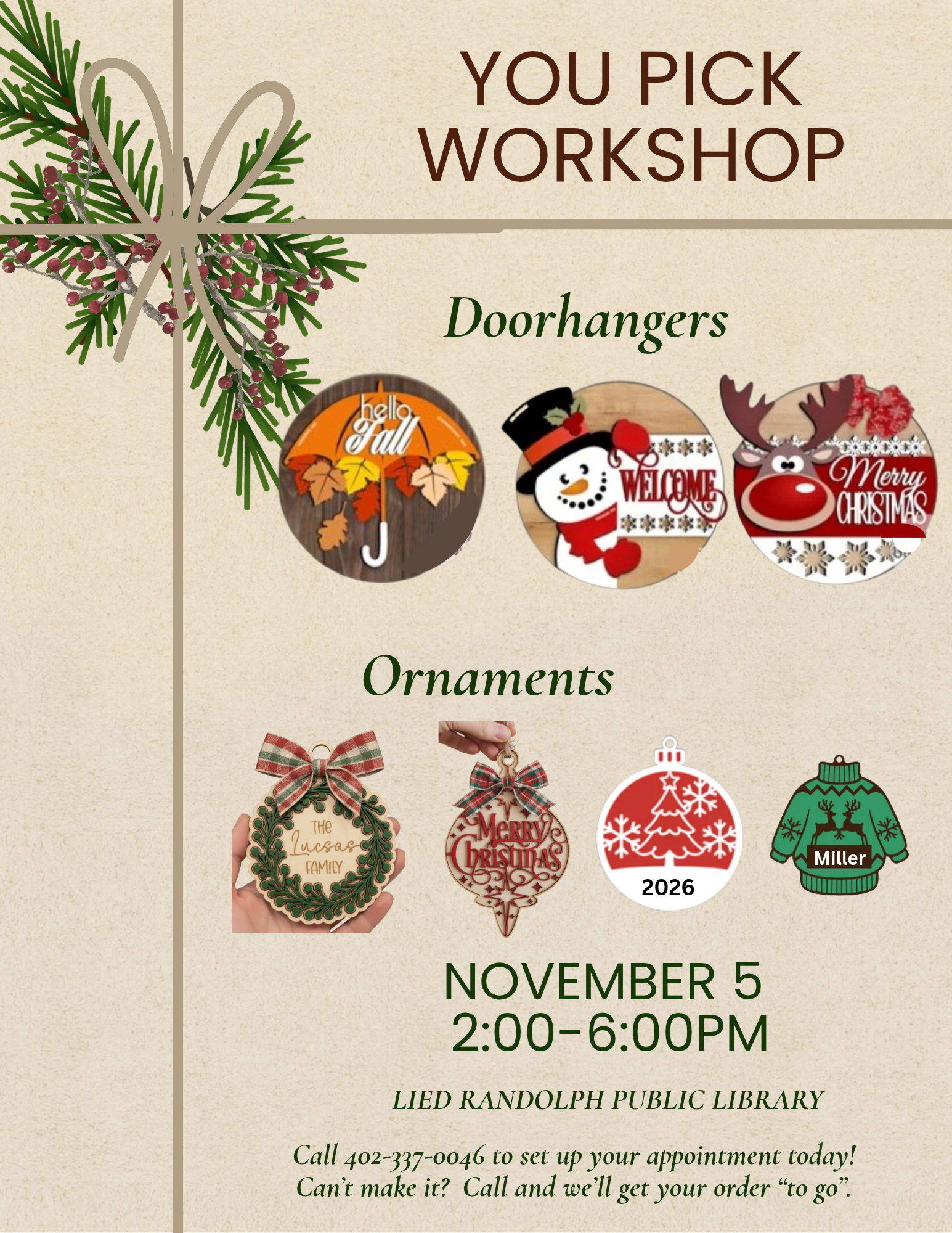 Doorhanger Craft Night Nov. 2026