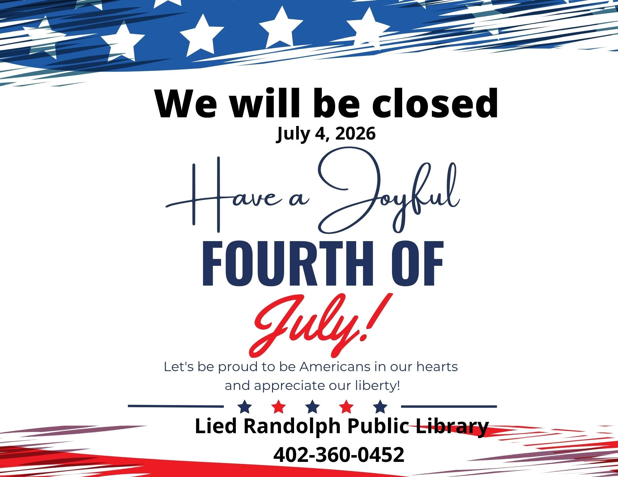 Lied Randolph Public Library 402-360-0452