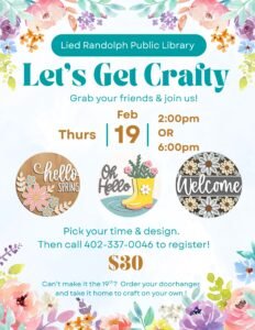 Lied Randolph Public Library Craft Night Feb 2026 (1)