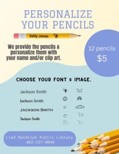 Personalize your Pencils